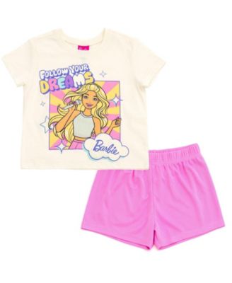 Little Girls (5-16) Athletic 2-Piece T-Shirt and Shorts Set