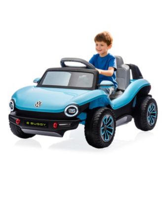 Licensed Volkswagen Beetle 12V Ride-On Car with Remote Control, LED Lights, Music, 66 lb Capacity, Ages 3+