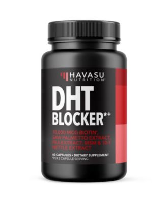 DHT Blocker for Men with Biotin 10000mcg Saw Palmetto and MSM Hair Support, 30 Servings
