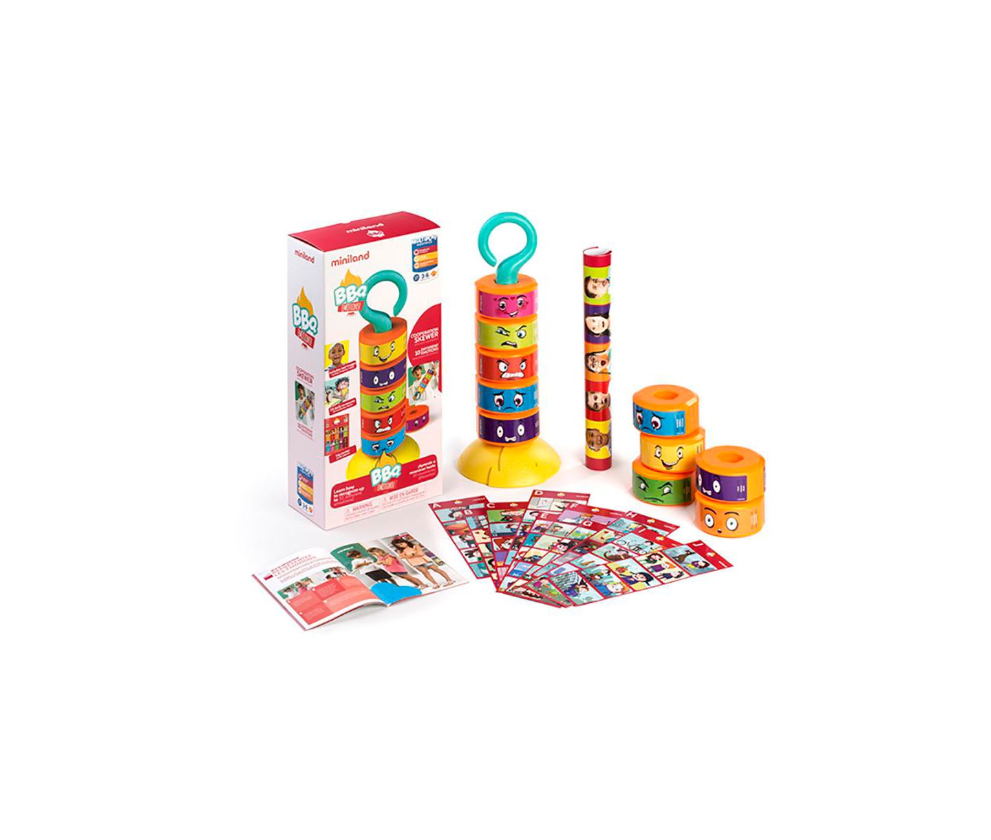 Детская настольная игра MINILAND Bbq Emotions Social-Emotional Learning Board Game, Ages 3+, цвет: Красный разноцветный — фото 1