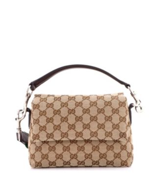 Small Convertible Flap Crossbody Bag GG Canvas