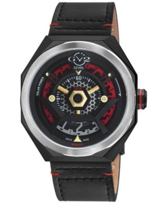 Men's Stella Solare Swiss Quartz Italian Leather Strap Watch
