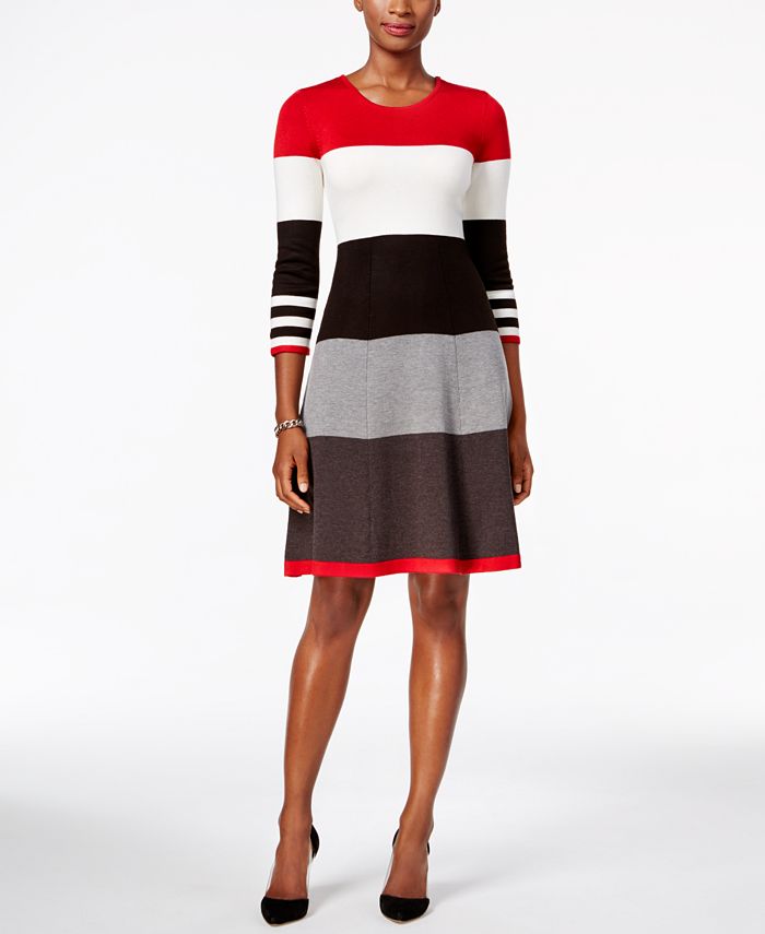 Jessica howard striped sweater dress 2025