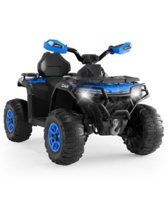  Electric Kids ATV 4-Wheeler Ride-On Car for Ages 3-8 - Dual Motors, Remote Control, LED Headlights, Music Player, Urgent Brake