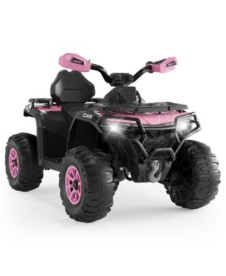  Electric Kids ATV 4-Wheeler Ride-On Car for Ages 3-8 - Dual Motors, Remote Control, LED Headlights, Music Player, Urgent Brake