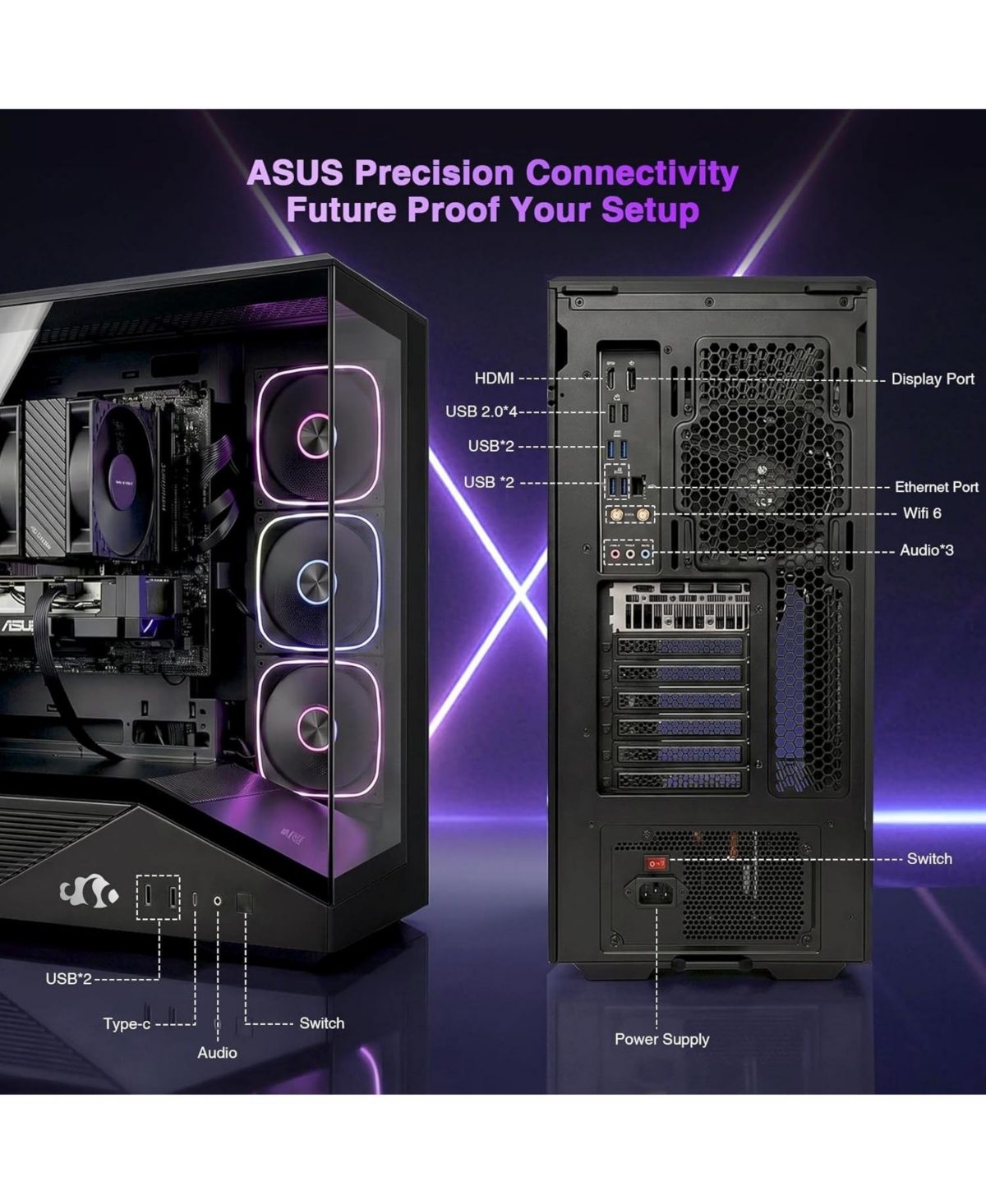 Nimo Gaming-Desktop,GeForce Rtx-5080 16GB Intel i5-14400F 32GB DDR5,1TB Ssd,1000W Power Supply Argb Fanx4,Local Ai Power