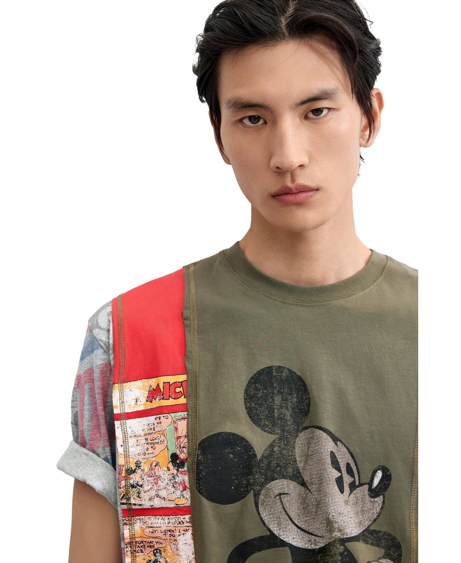 Men's Mickey collage T-shirt