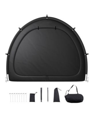 Outdoor Bike Storage Tent Fan-Shaped Waterproof Bike Tent for 4 to 5 Bikes