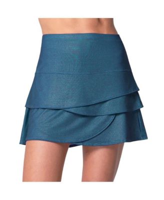 Women's All That Shimmers Scallop Heather Tennis Skirt