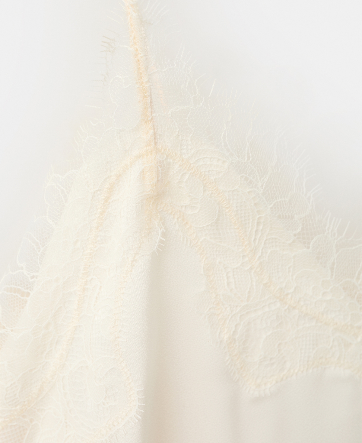 Mango Women's Asymmetrical Lace Lingerie Top
