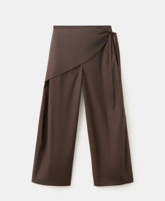 Women's Wide-Leg Low-Rise Pants