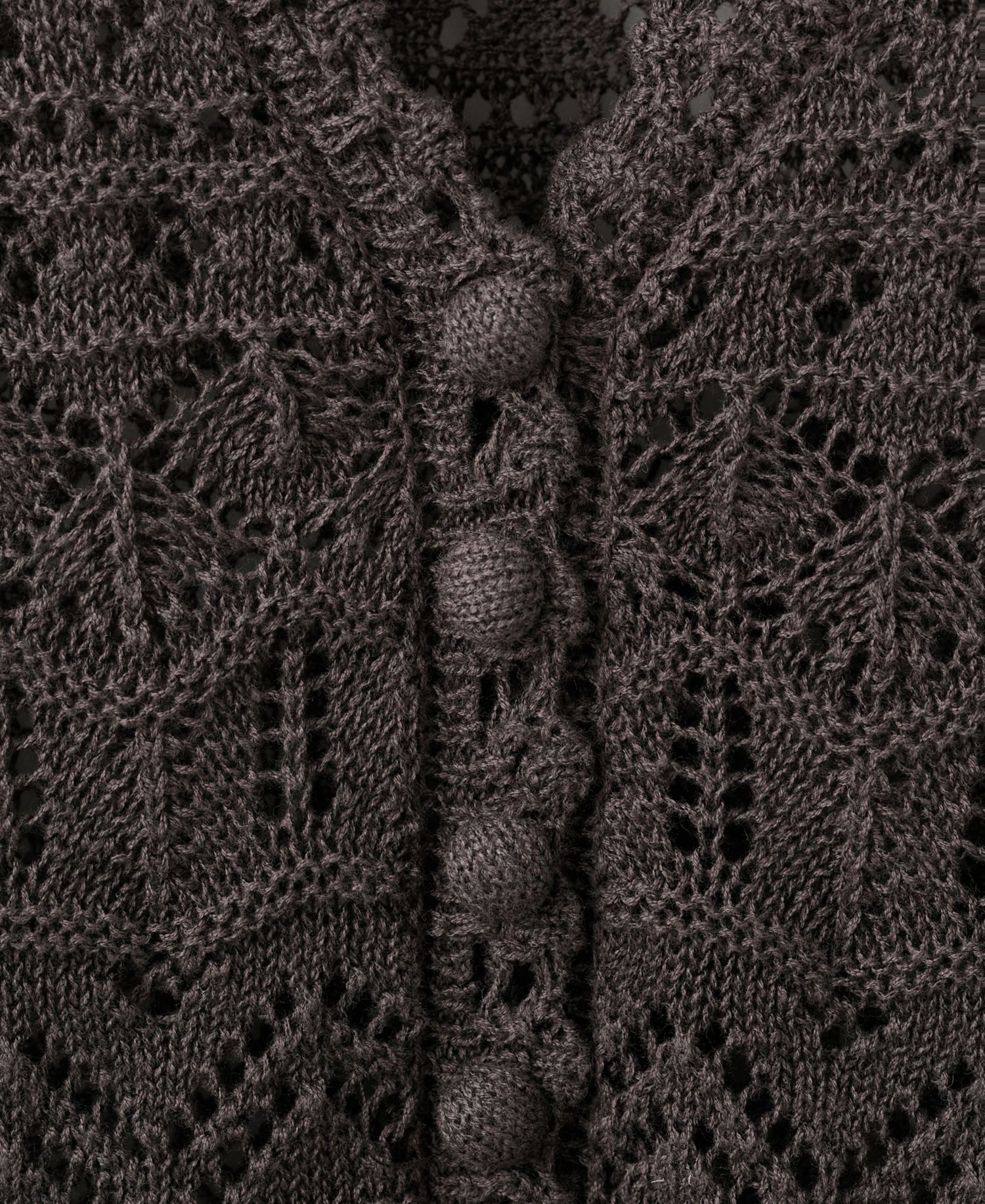 Women's Short-Sleeve Open-Knit Cardigan Sweater