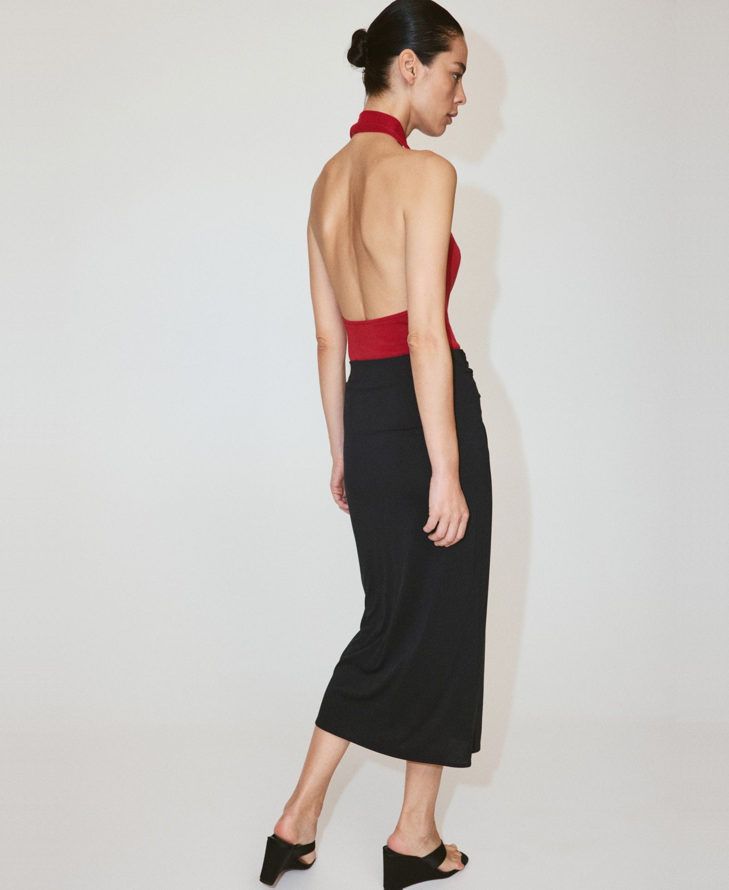 Women's Fitted Ruched Skirt
