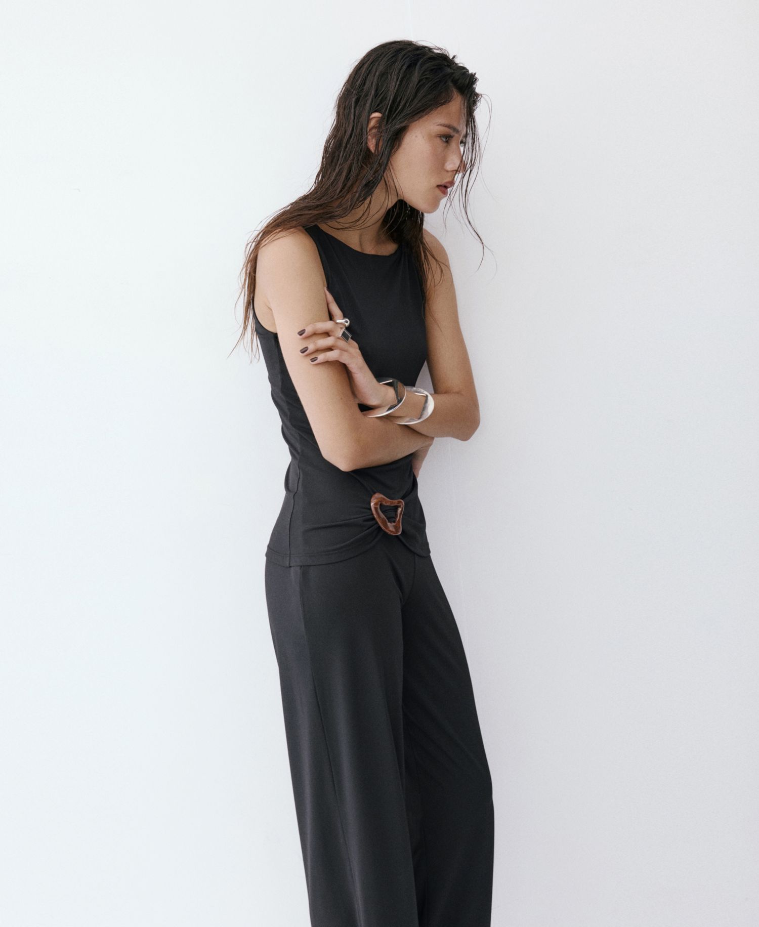 Women's Resin Applique Combined Jumpsuit