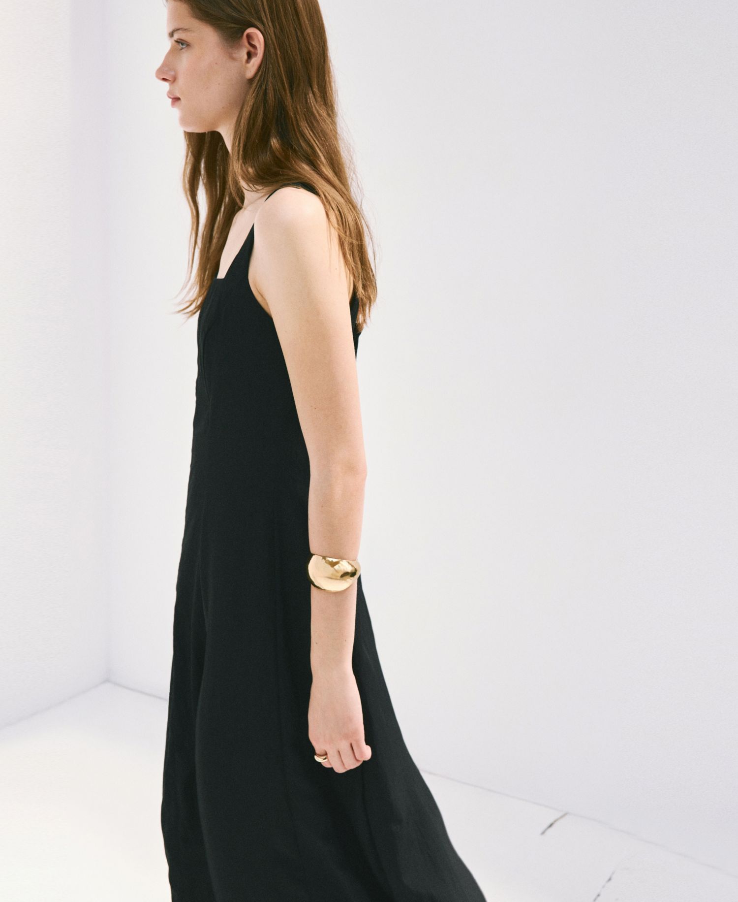 Women's Crinkle-Effect A-Line Dress