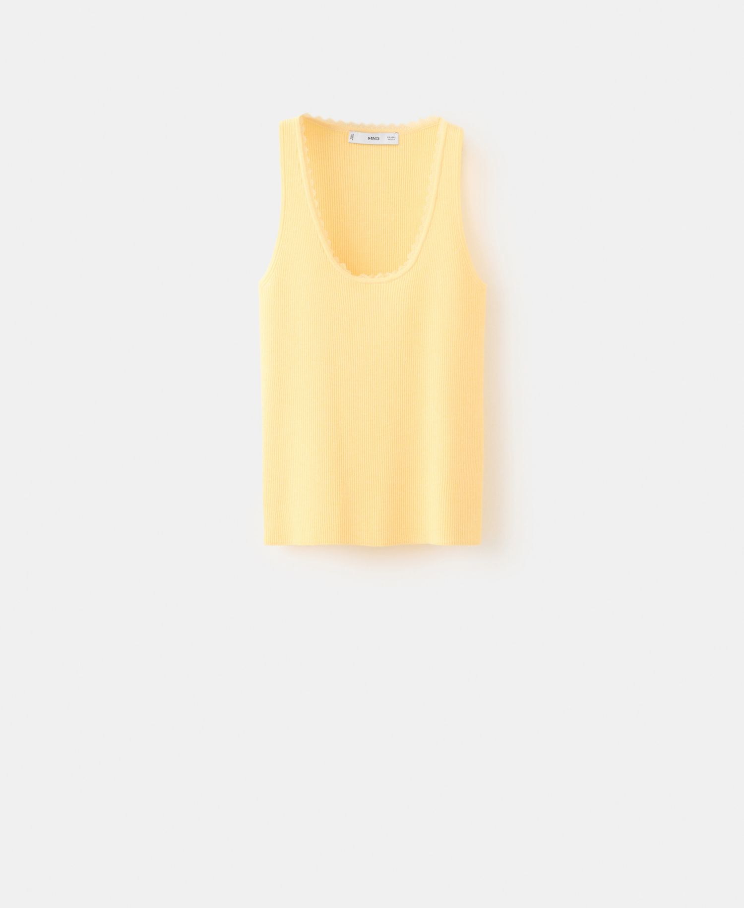 Women's Lace Detail Ribbed Top