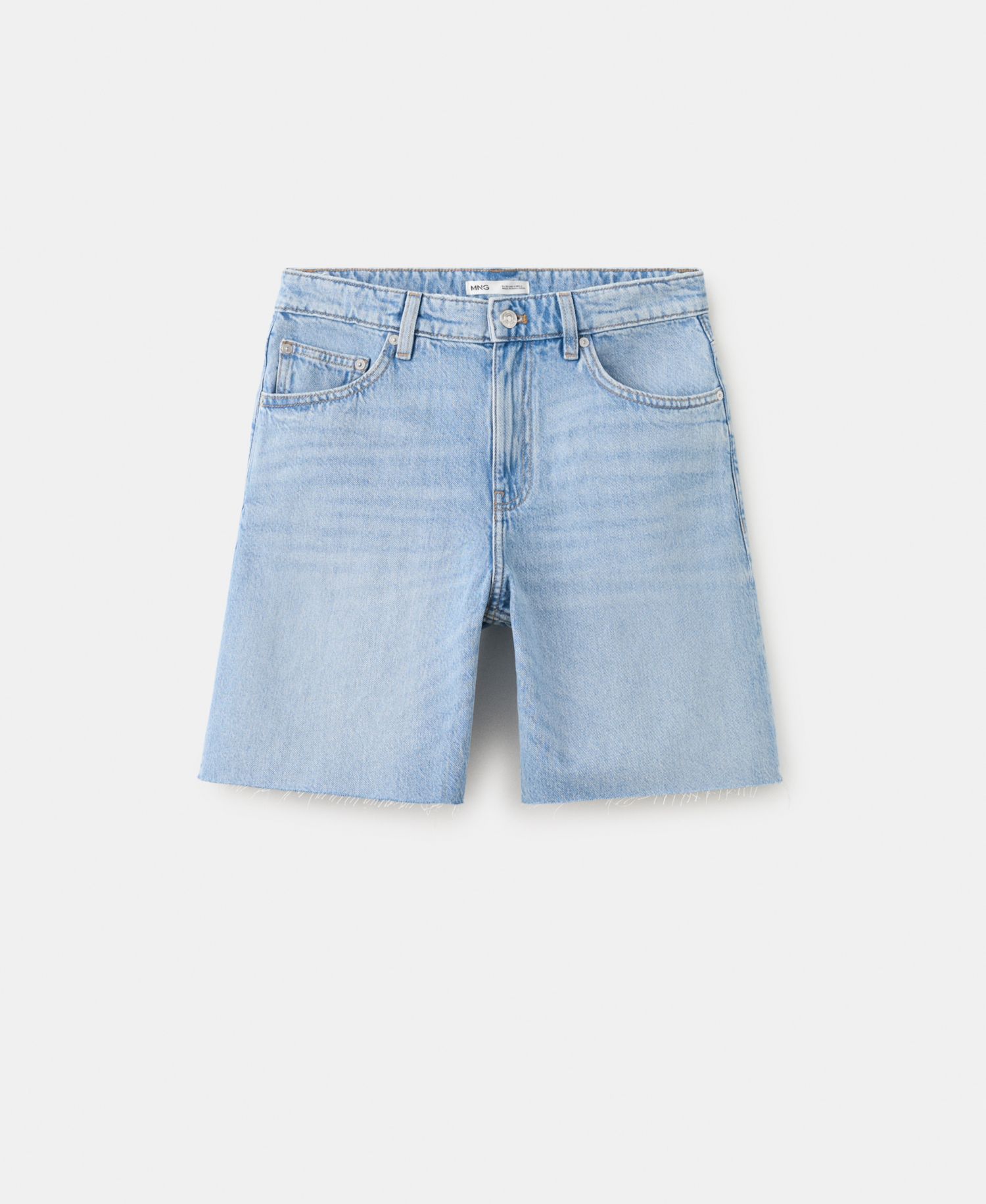 Women's Straight Low-Rise Denim Bermuda Shorts