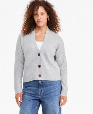Women's 3 Button V-Neck Cardigan