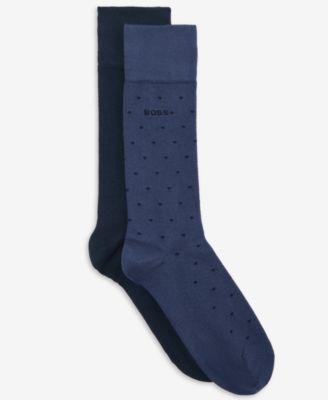 Men's Polka Dots Crew Socks, 2-Pack