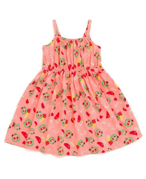 Платье CoComelon Sleeveless Jersey Dress для девочек-малышей, цвет: Арбузный розовый