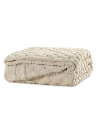 Jacquard Sherpa Soft Blanket, Twin