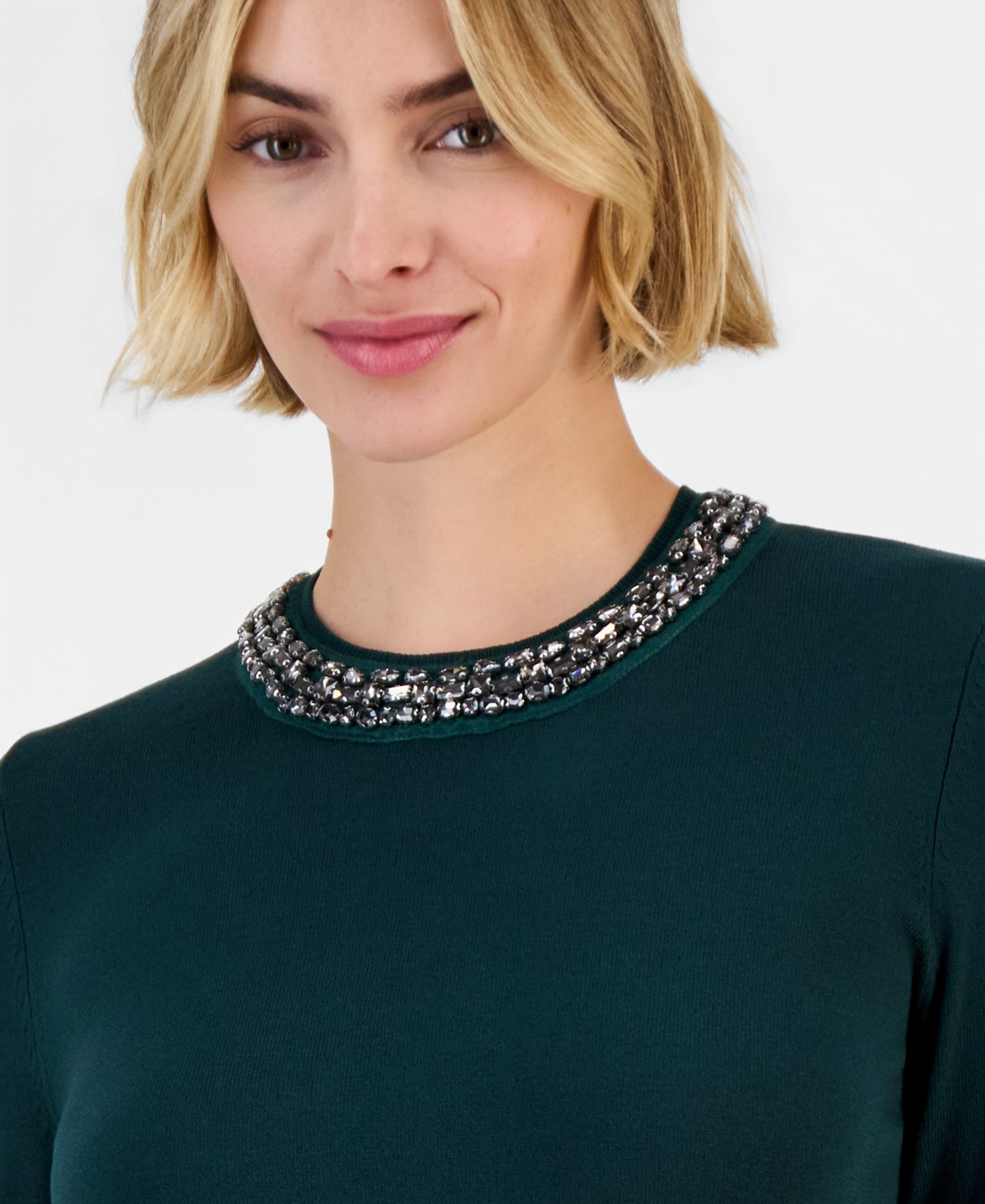Women's Embellished Crewneck Sweater