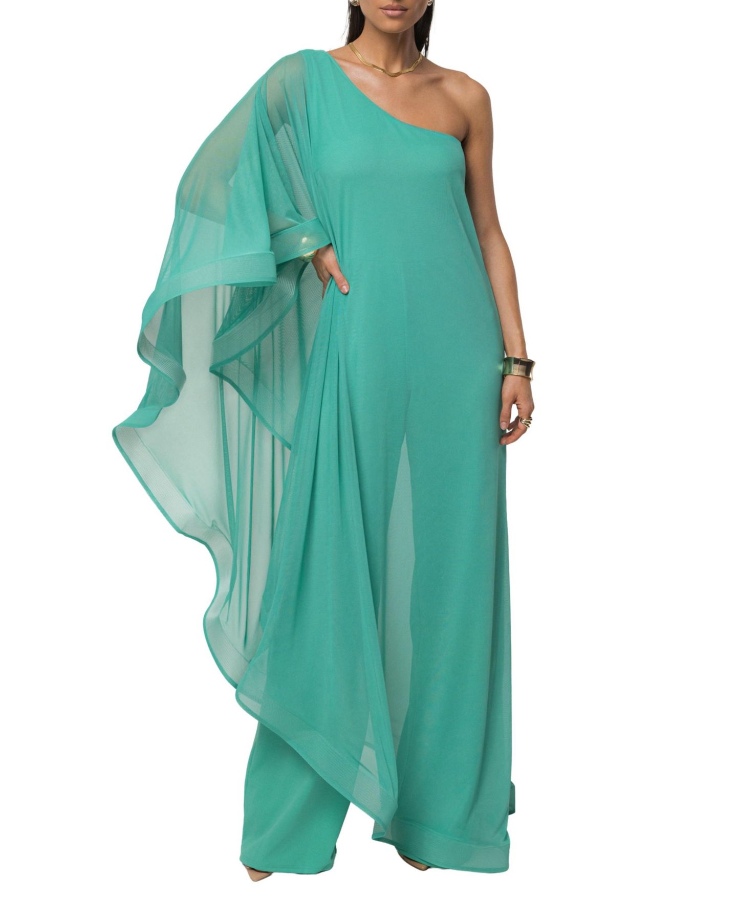 Женский комбинезон JLUXLABEL New Waves Jumpsuit, цвет: Зелёный — фото 9