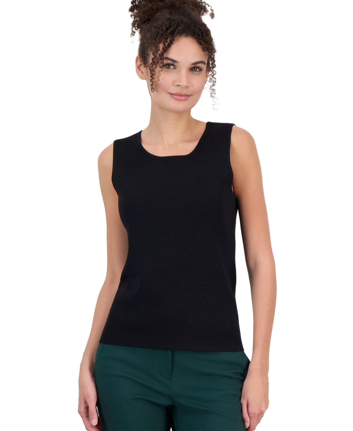 Anne Klein Women's Scoop Neck Sleeveless Tank