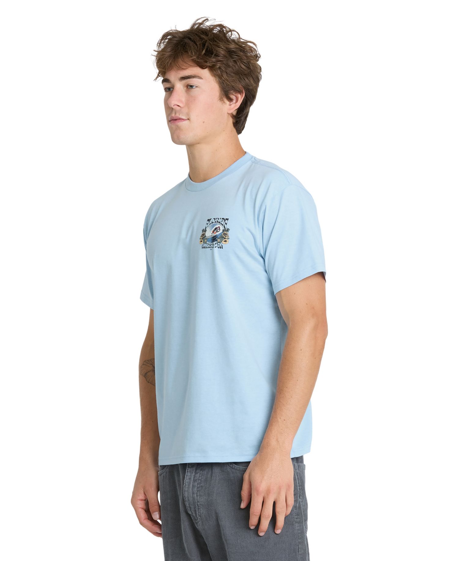 Men's Ringspun Cotton-Blend Crewneck T-Shirt