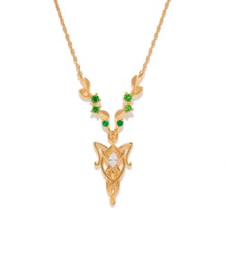 Crystal The Lord of the Rings Elven Necklace