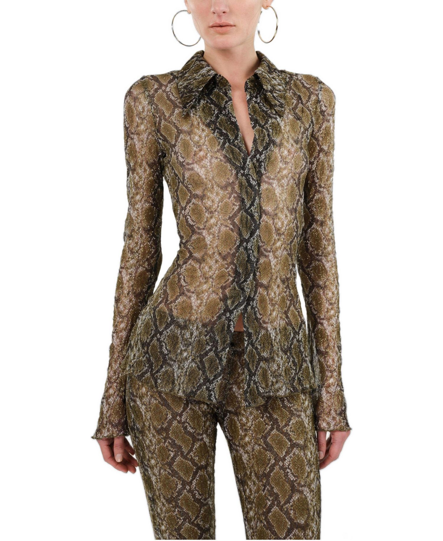 Women's Snake Print Shirt