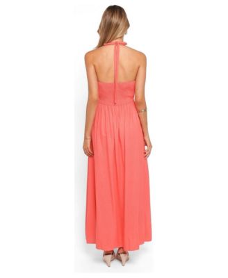 coral maxi dress casual Tie Dye Off Shoulder model:sophie Our Maxi Dress with Size:XXL 18.5