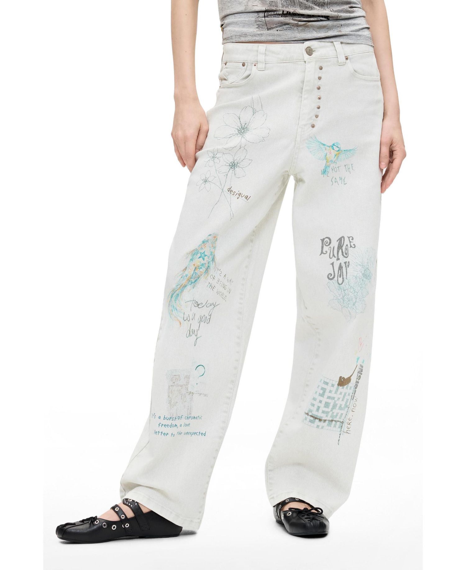 Women's Printed balloon jeans