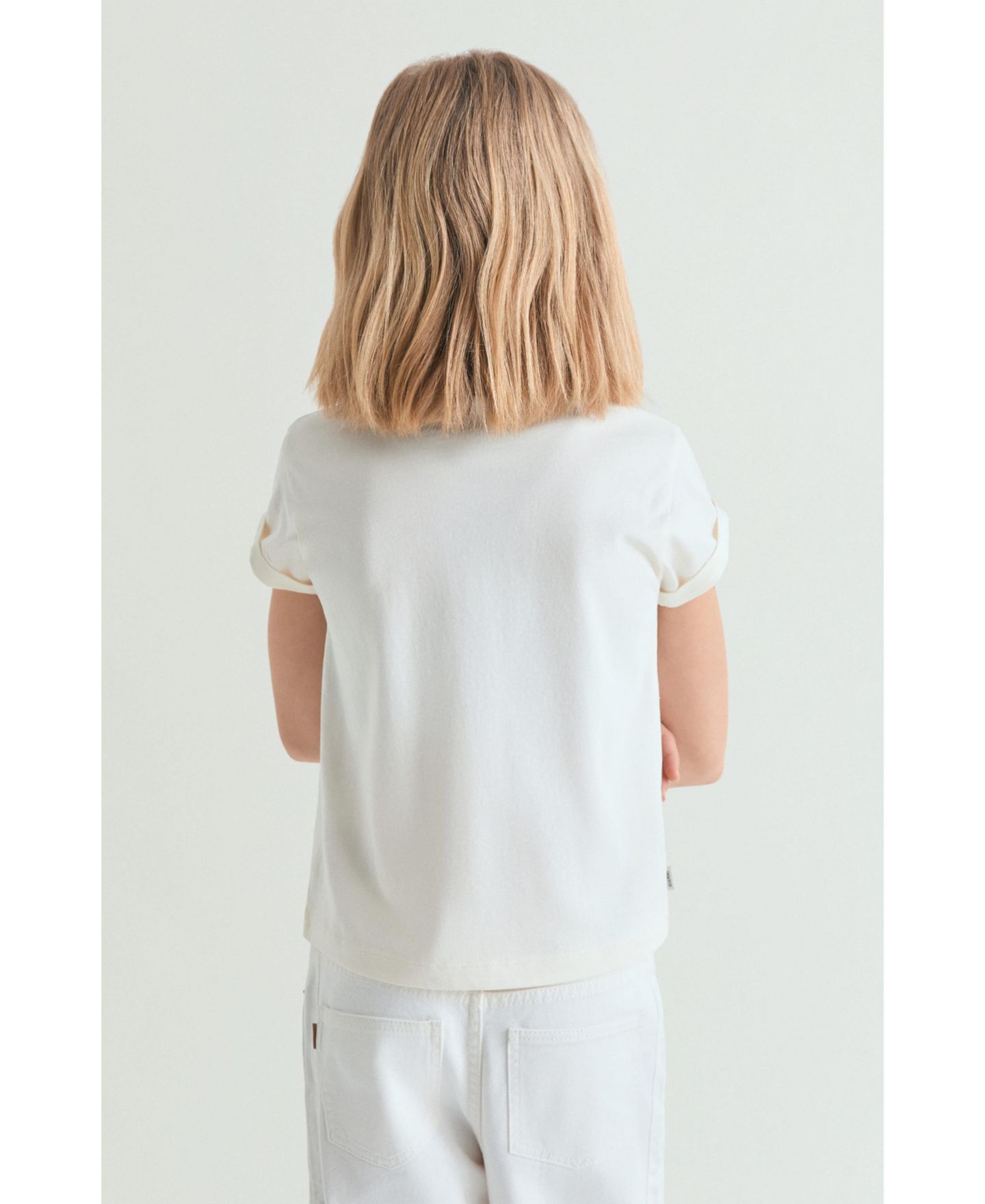 Женская футболка Scalpers Printed with contrasting collar — фото 3