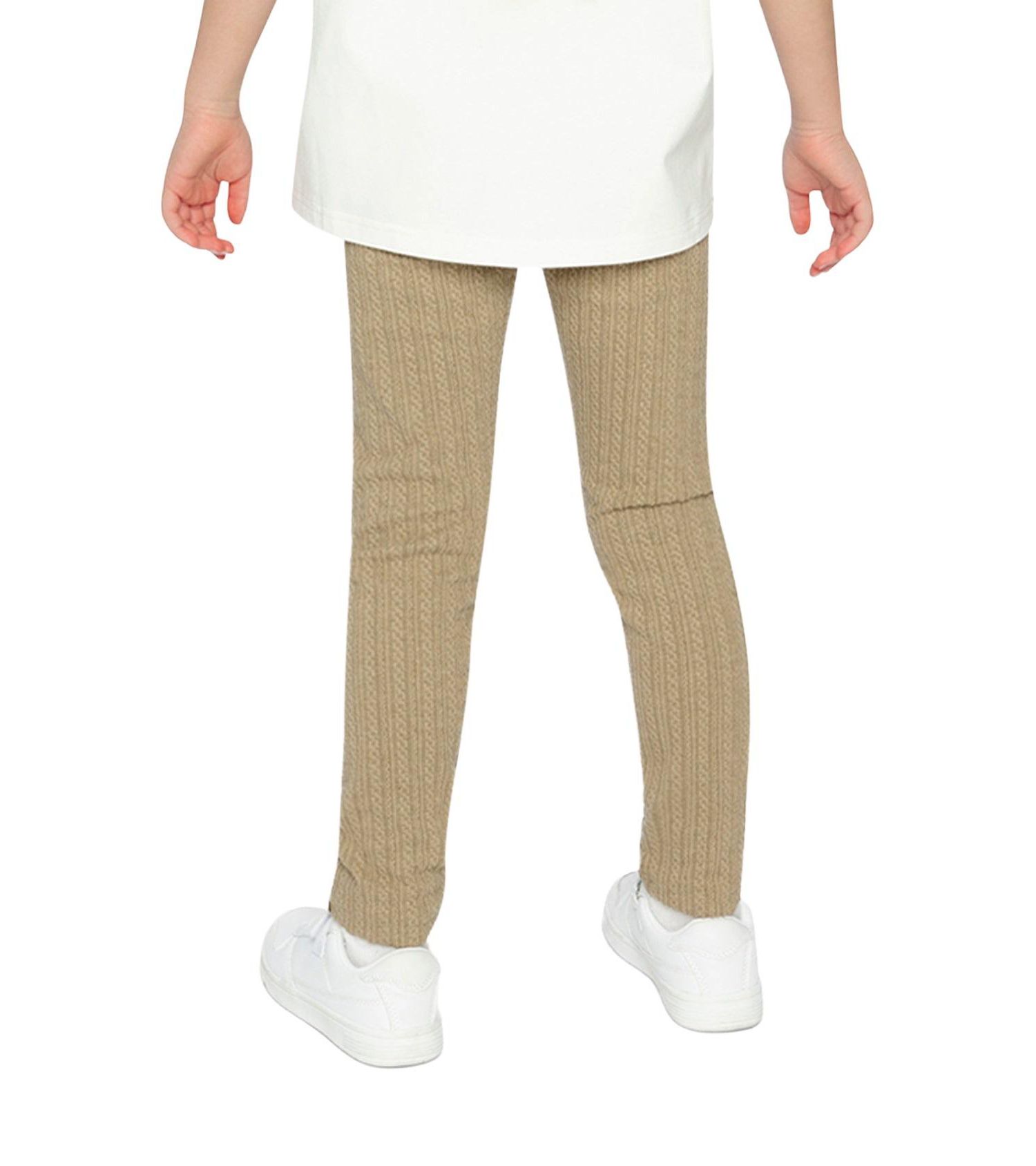 Little and Big Girl(6-12) Jacquard Leggings Sage