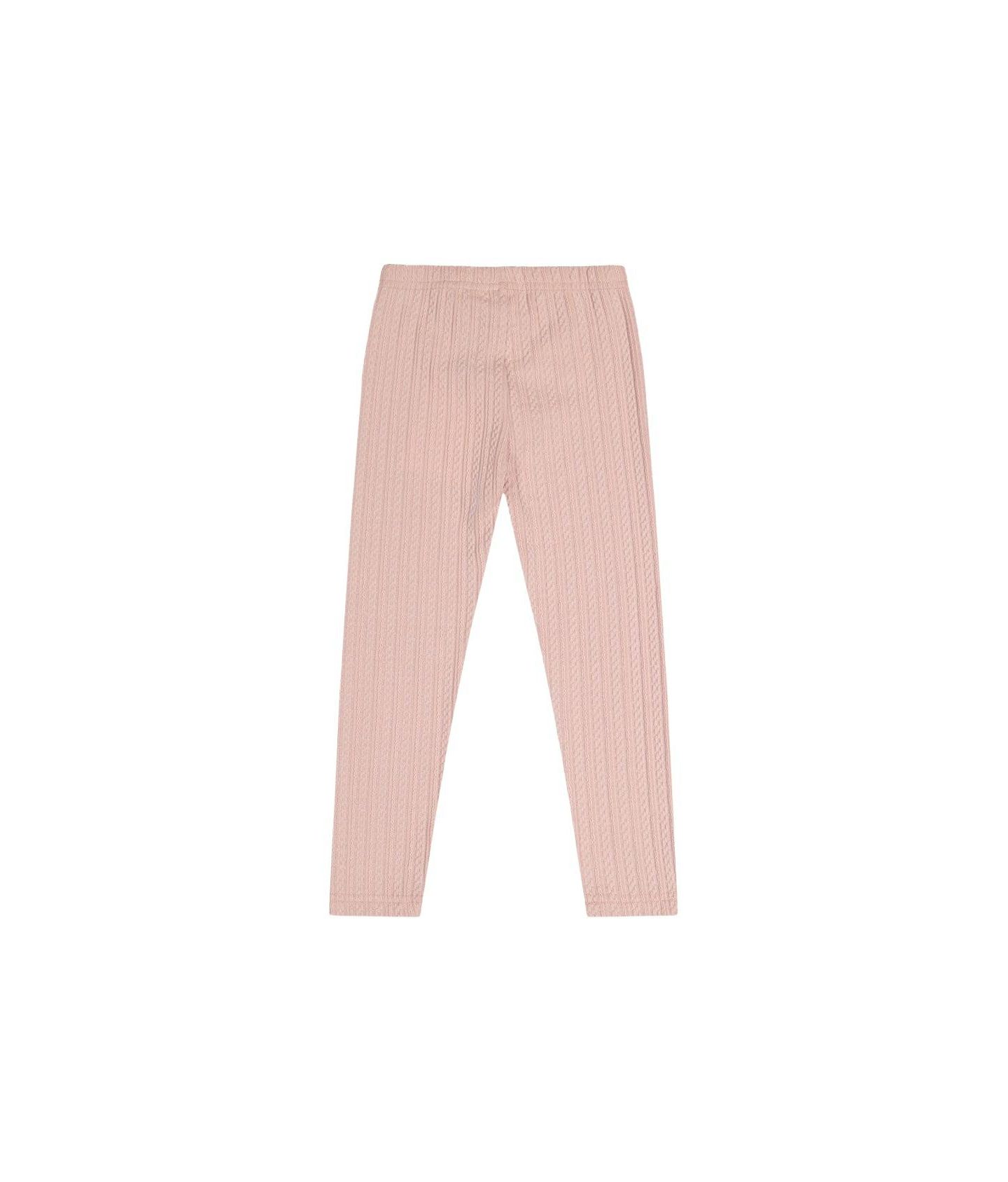 Леггинсы Deux par Deux Jacquard Leggings Pale Dusty для девочек, цвет: Бледный пыльный розовый — фото 6