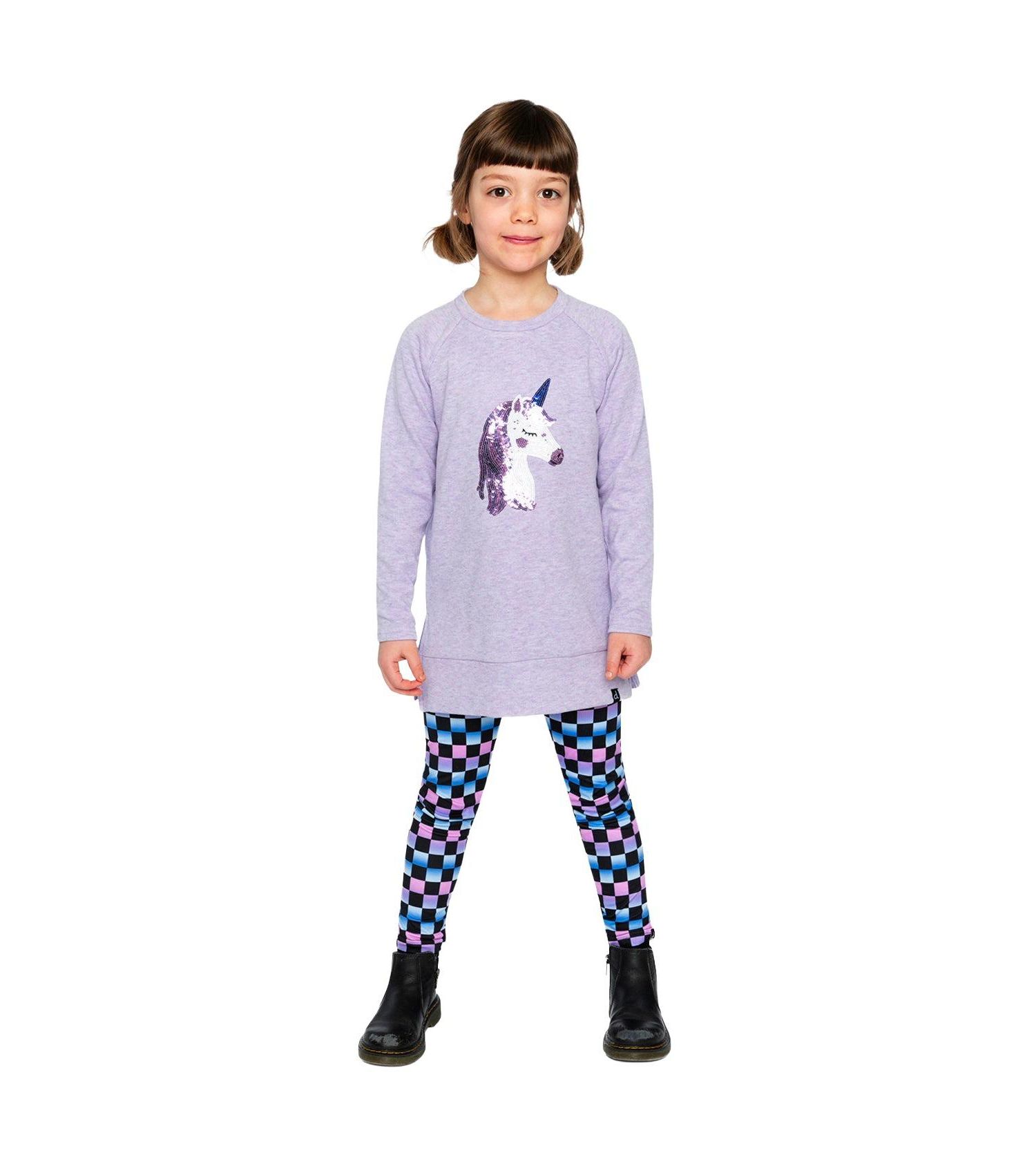 Little and Big Girl (6-12) Leggings Checkered Print