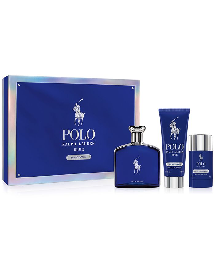 Ralph Lauren 3-Pc. Polo Blue Eau de Parfum Gift Set - Macy's