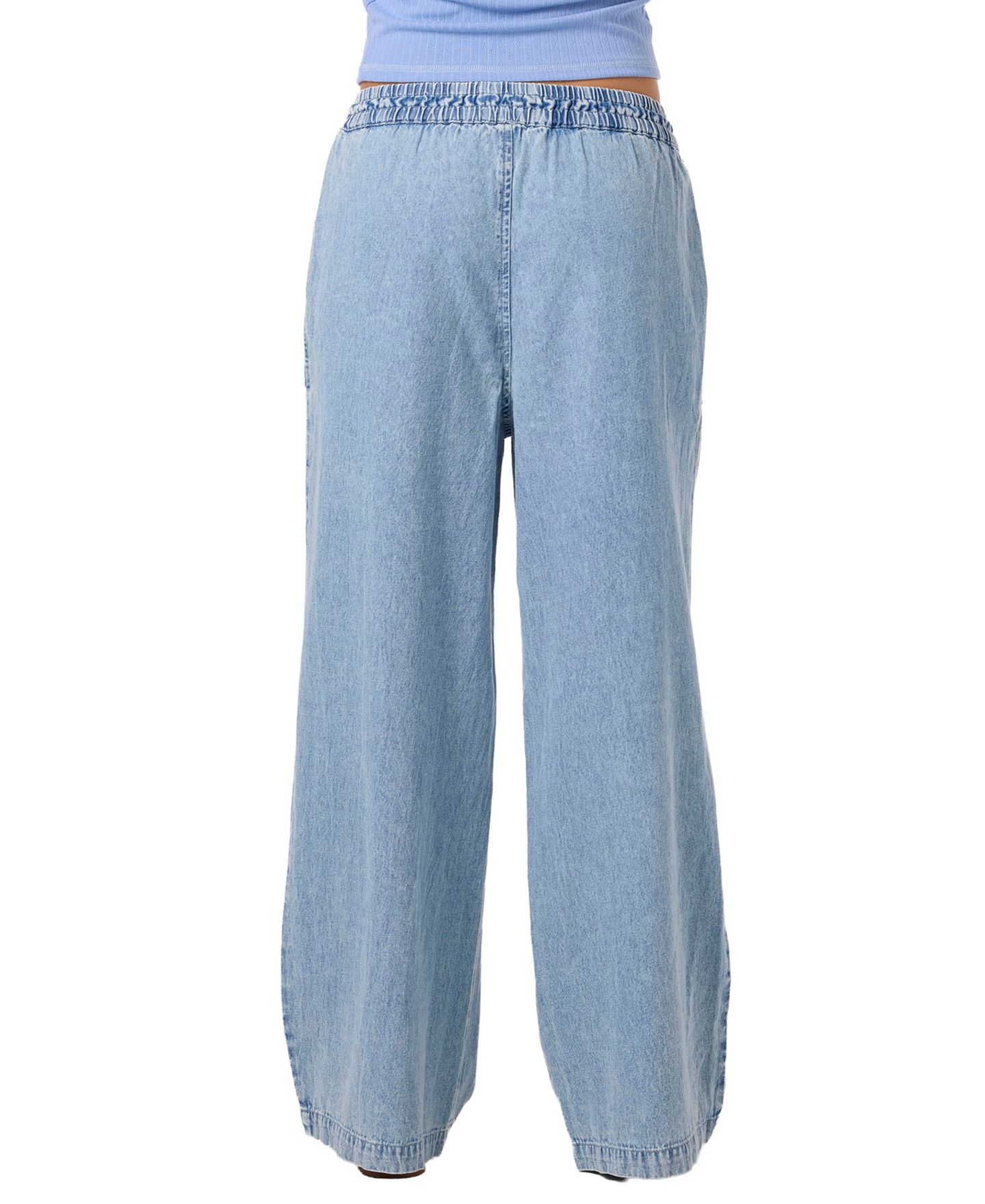 Женские брюки O'Neill Sevie Pull-On Denim Pants, цвет: Drifter — фото 4
