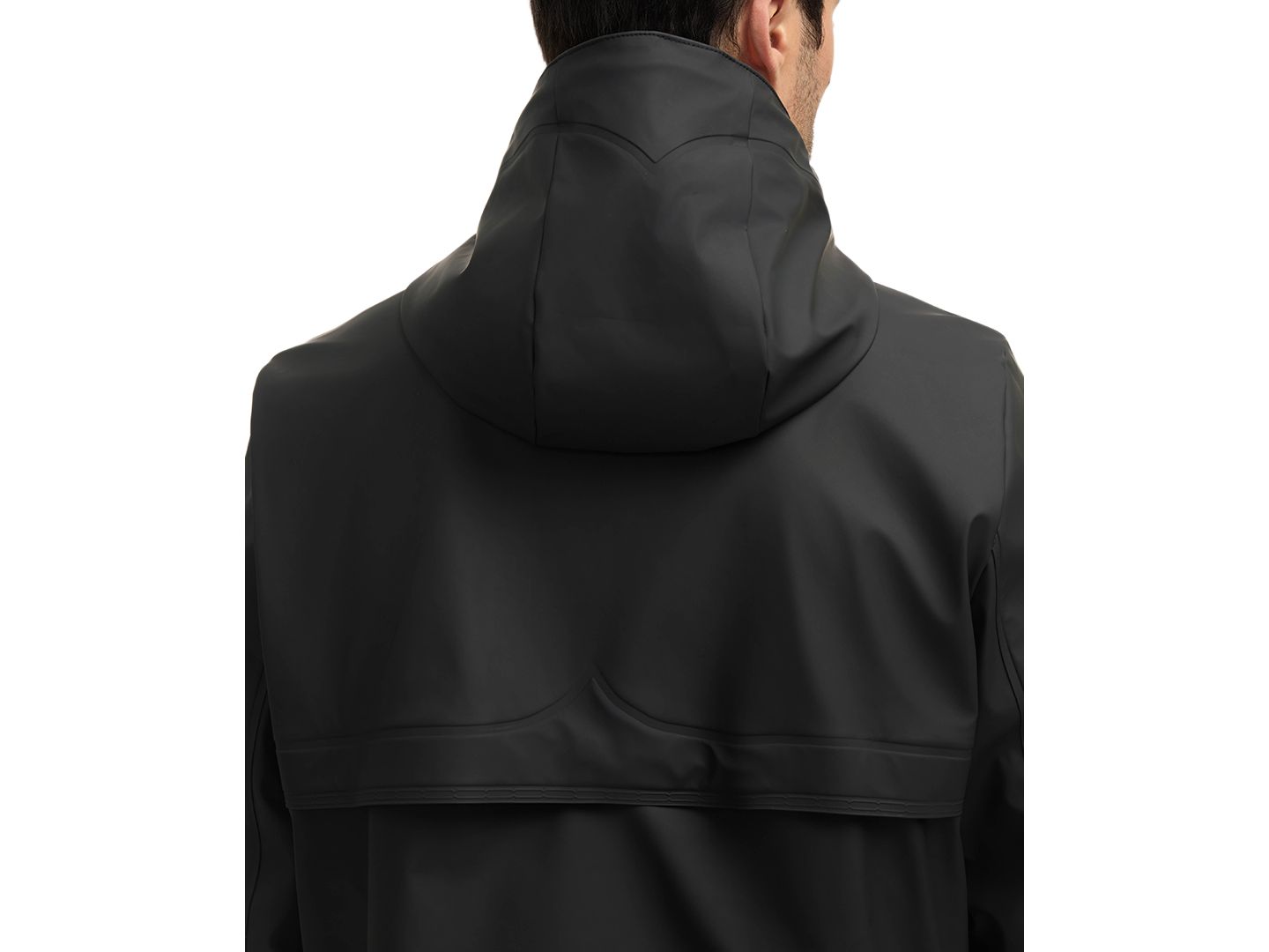 Мужская куртка Hunter Mill 2.0 Rubberized Water-Repellent Rain, цвет: Чёрный — фото 6