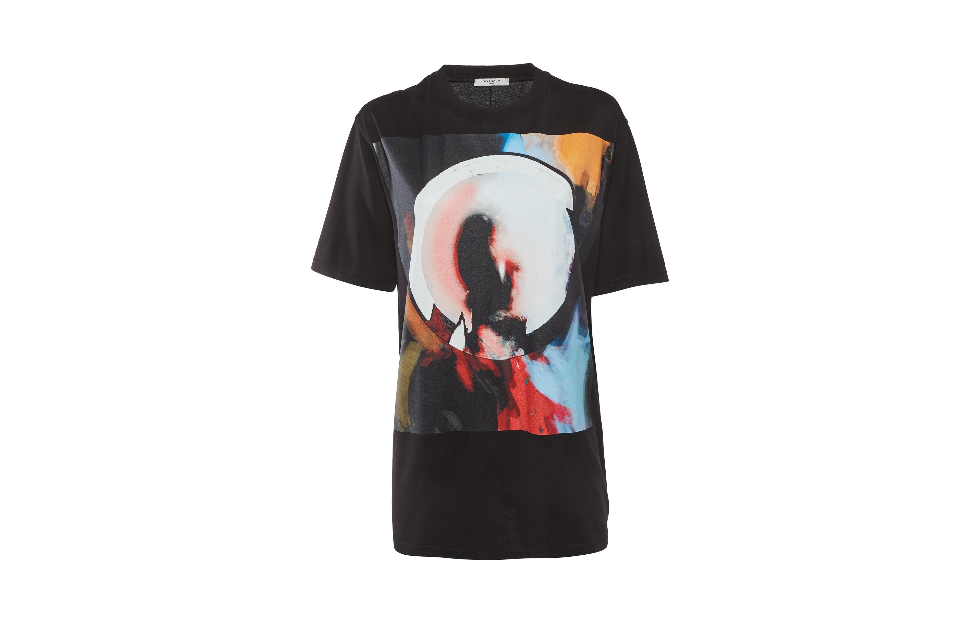 Pre-Owned Givenchy Women's Abstract Graphic Print Jersey T-Shirt