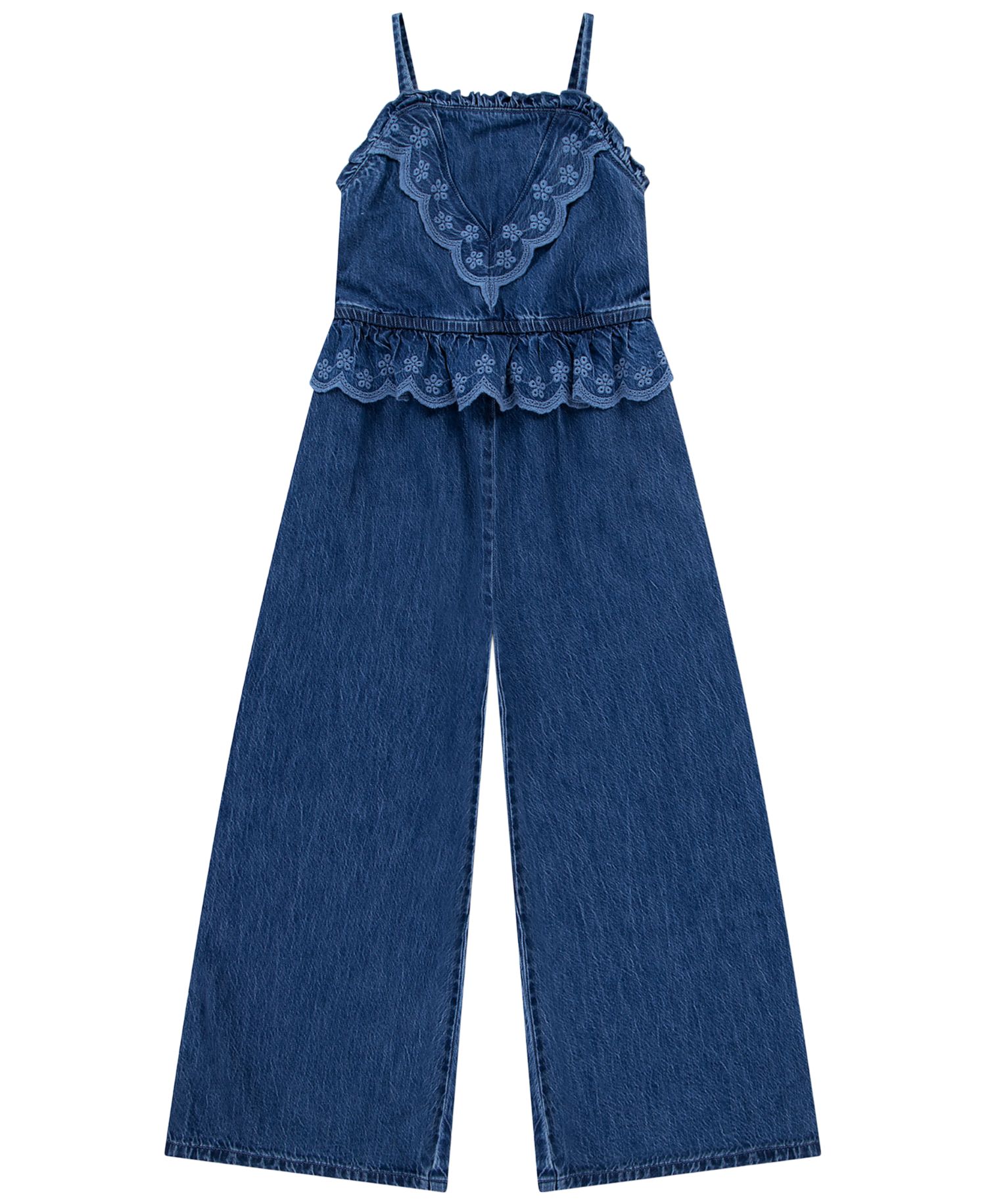 Girls' 5-16 Sleeveless Denim Jumper
