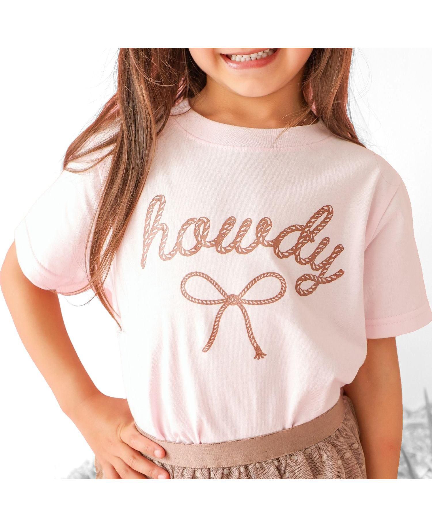 Big Girls (10- 12) Howdy Darling Western Short Sleeve T-Shirt