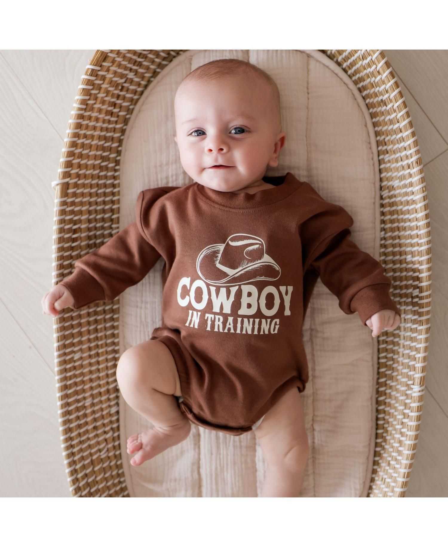 Baby Boys (0M-18M) Cowboy In Training Western Long Sleeve Romper