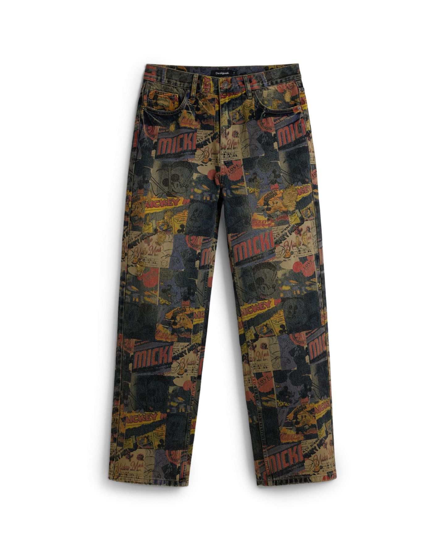 Мужские джинсы Desigual Mickey printed, цвет: Тёмный серый — фото 2