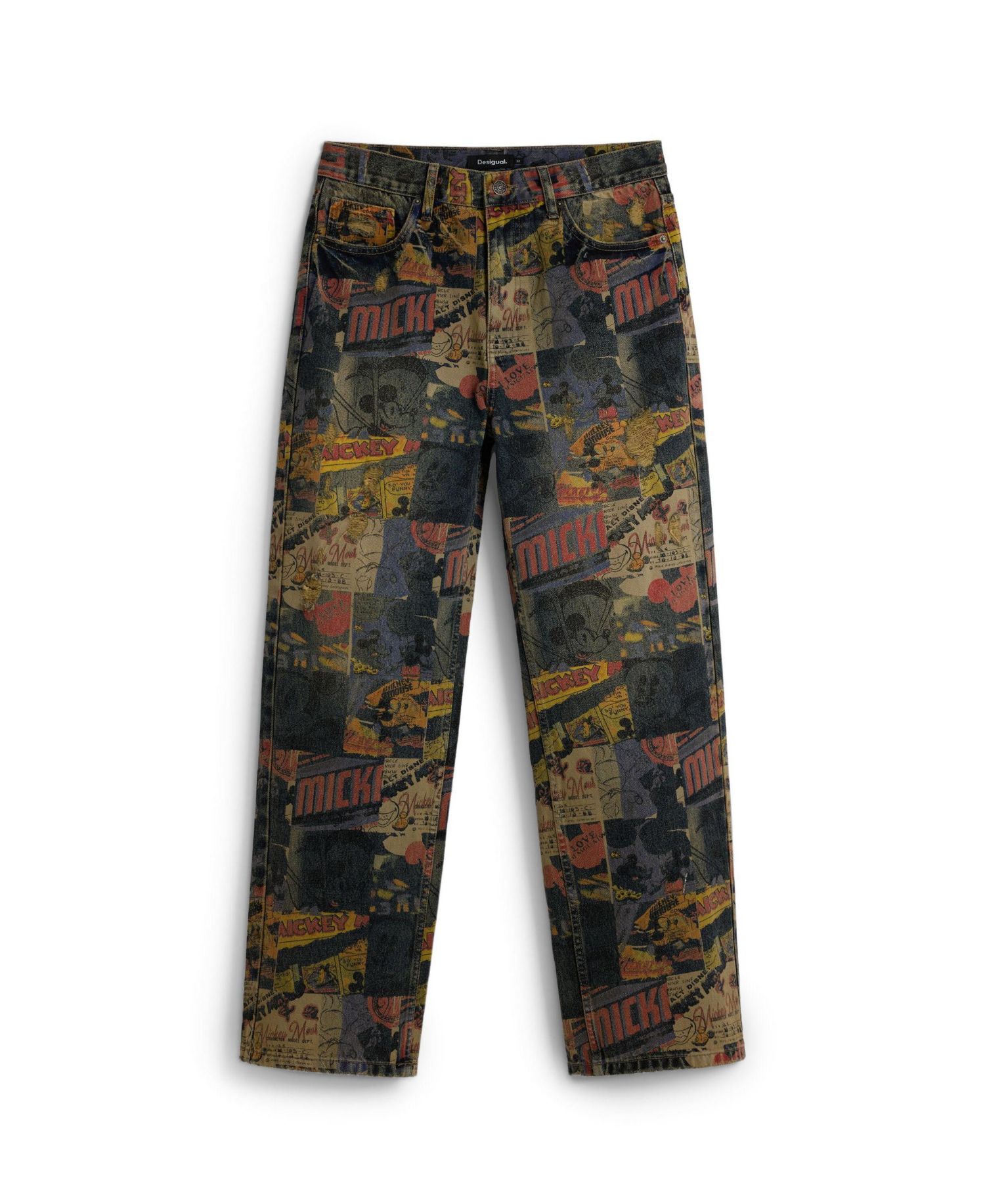 Men's Mickey printed jeans