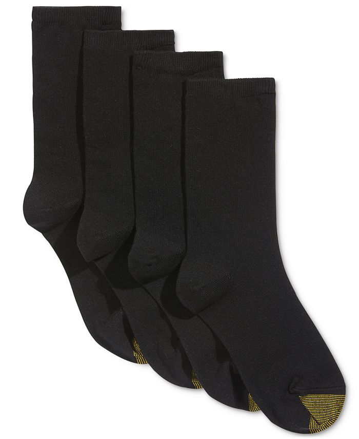 Gold Toe Women's 4-Pack Casual Flat Knit Socks, Created For Macys - Macy's