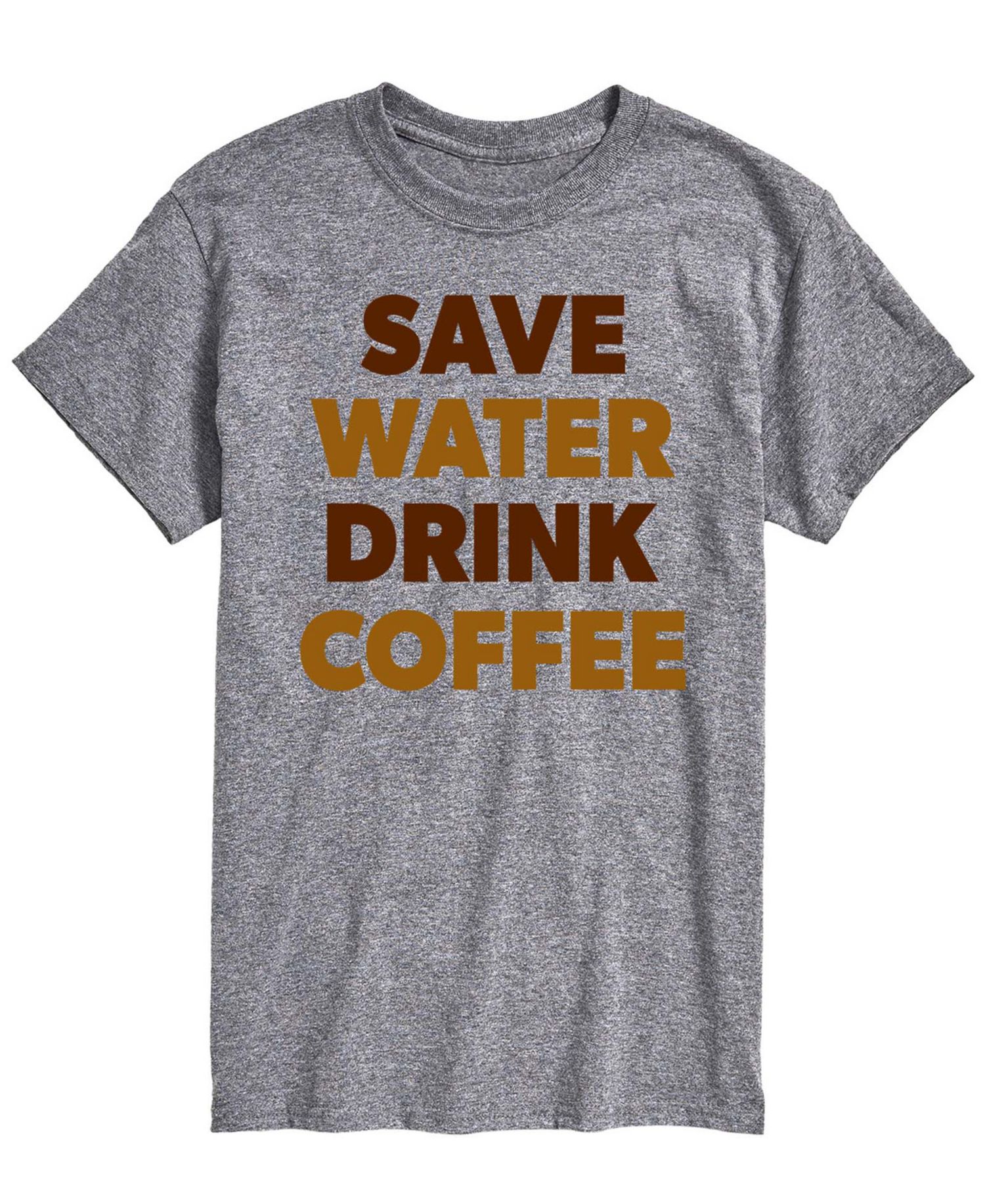 Men's Save Water Drink Coffee Short-Sleeve Graphic T-Shirt