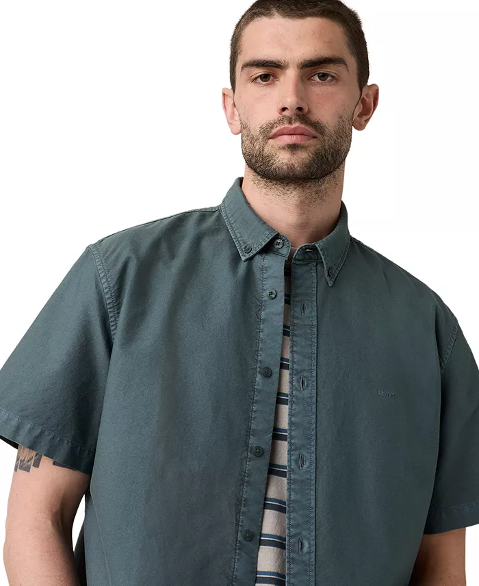 Men's Point Collar Woven Shirt - thumbnail 3