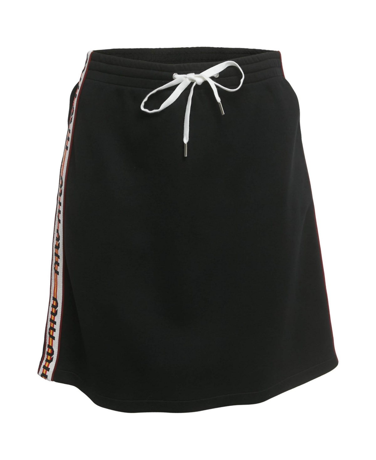 Pre-Owned Miu Miu Women's Logo Side Stripe Jersey Mini Skirt
